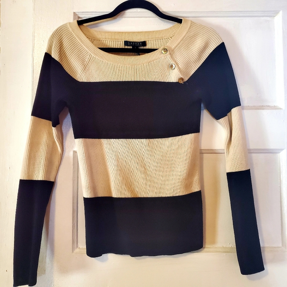 Lauren RL Womens Scoop Neck Sweater